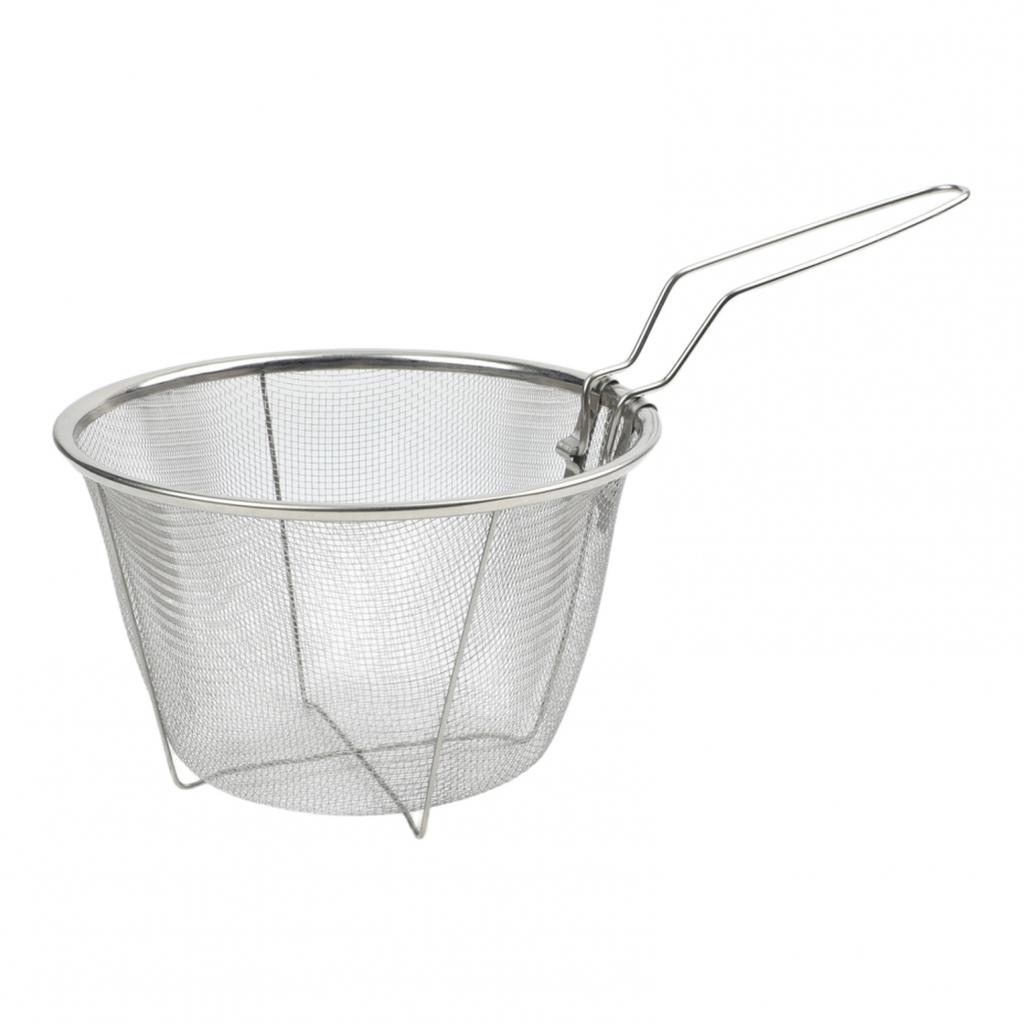 Convenient NonStick Fry Strainer Basket for Safe Draining and For Easy Handling