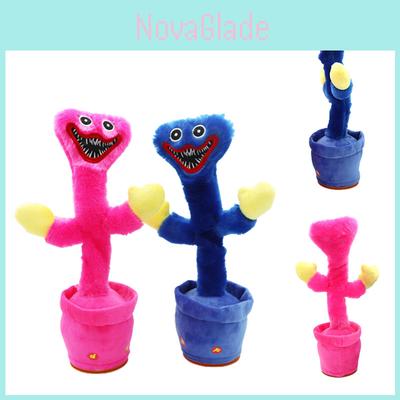 Brinquedo de Pelúcia Cacto Falante Huggy Wuggy de Poppy Playtime Para Crianças Interativo e Seguro