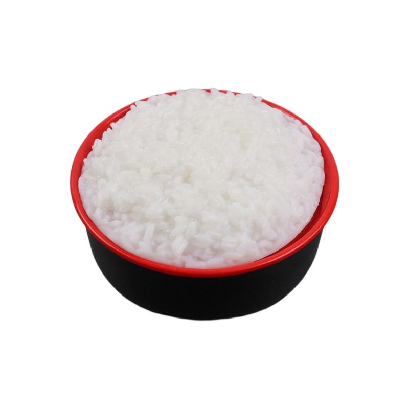 Artificial Rice In Bowl Fake Rice Model, Hotel Kitchen Decoration Reliable Material Perfect for Kitchen Decoration Gift