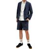 UNIQLO Solid Color Mid-Rise Button Five-Point Casual Shorts Unisex shorts Dark-Gray 470612-08