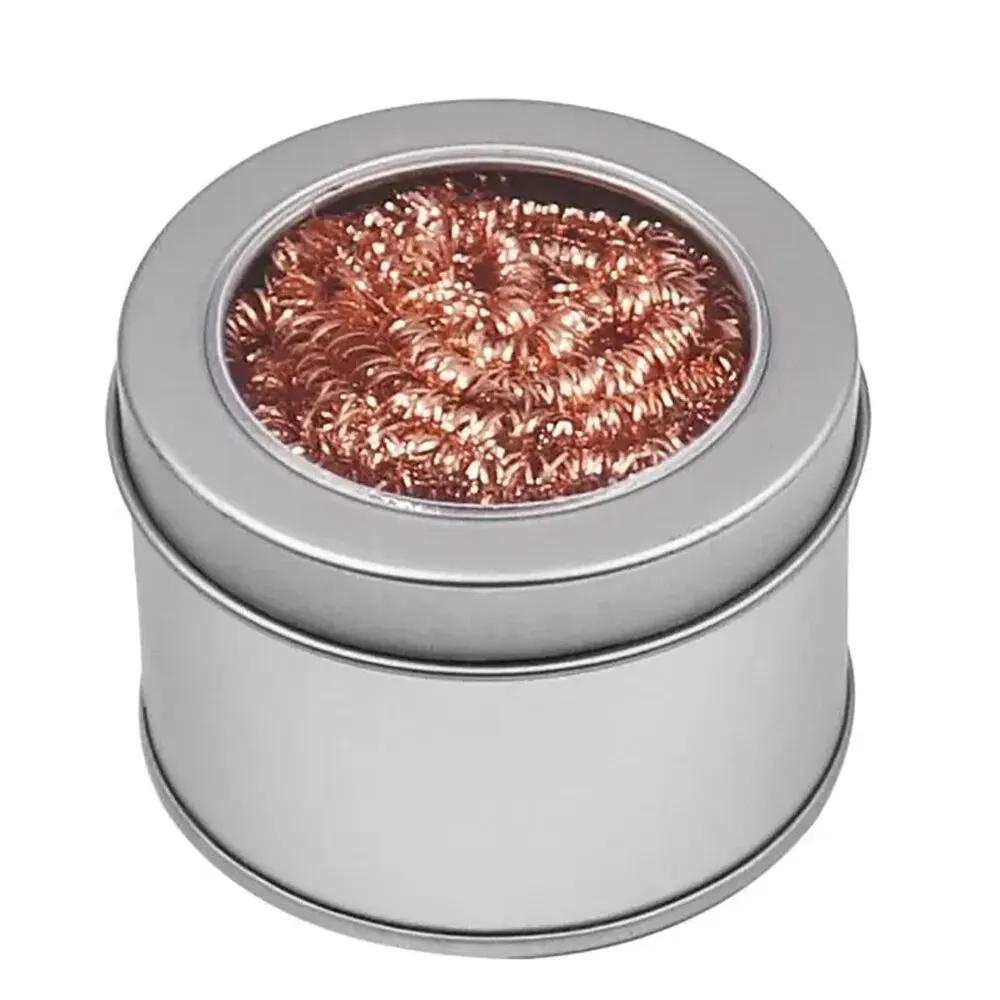 Coppered Wire Cleaning Ball Iron Nibs Soldering Waste Absorption Iron Nib Cleaner De-Soldering Steel Wire Ball