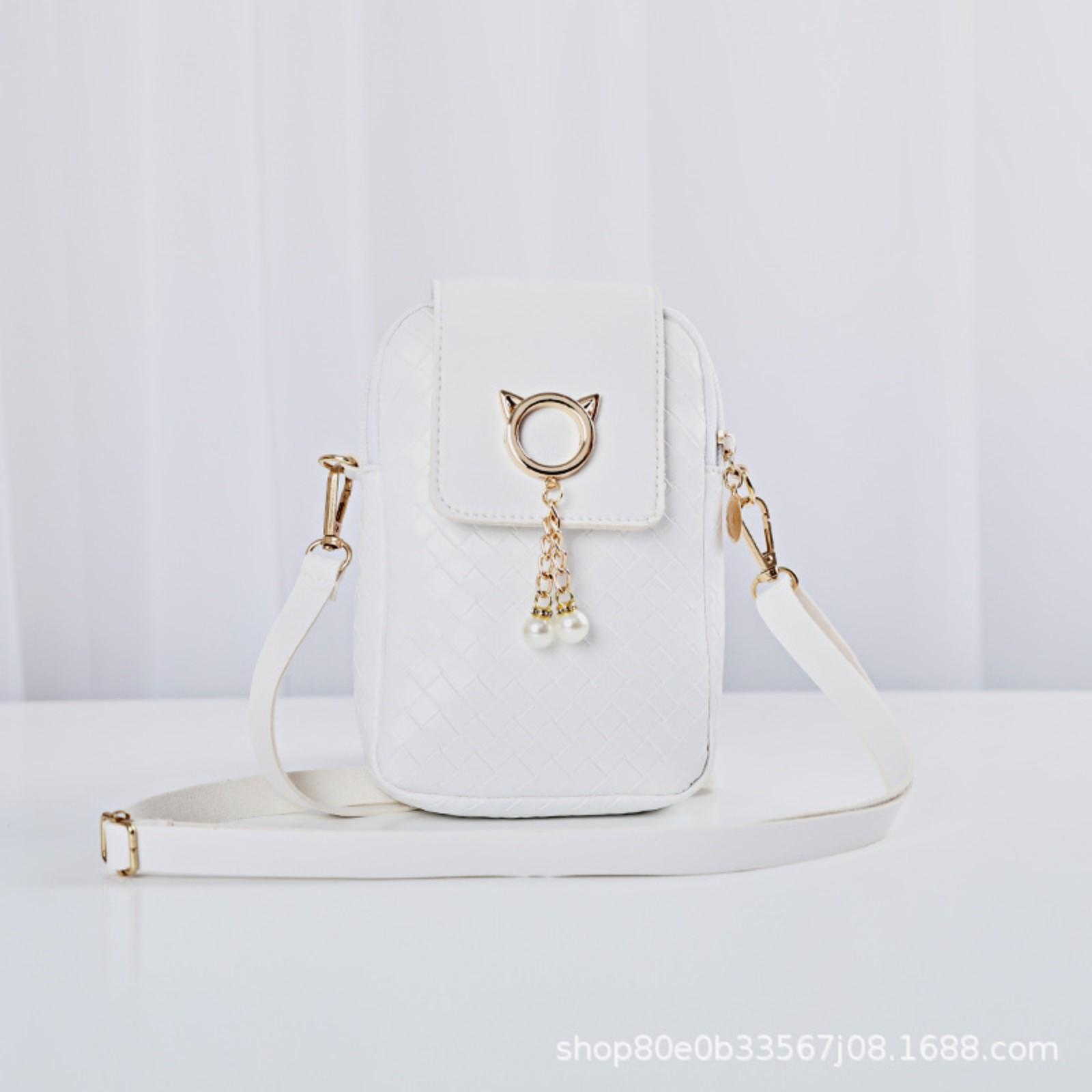 

Модная женская сумка для мобильного телефона через плечо One Size белый