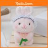 Fluffy Plush Rabbit Keychain Cute Teddy Bear Stuffed Toy Keyring
