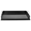 Carbon Steel Griddle 63x41 cm Flat Top Pre-Seasoned Plate Handle, for BBQ Eggs Burger, Even Heat Distribution, Non-Stick Portable Rectangular Family