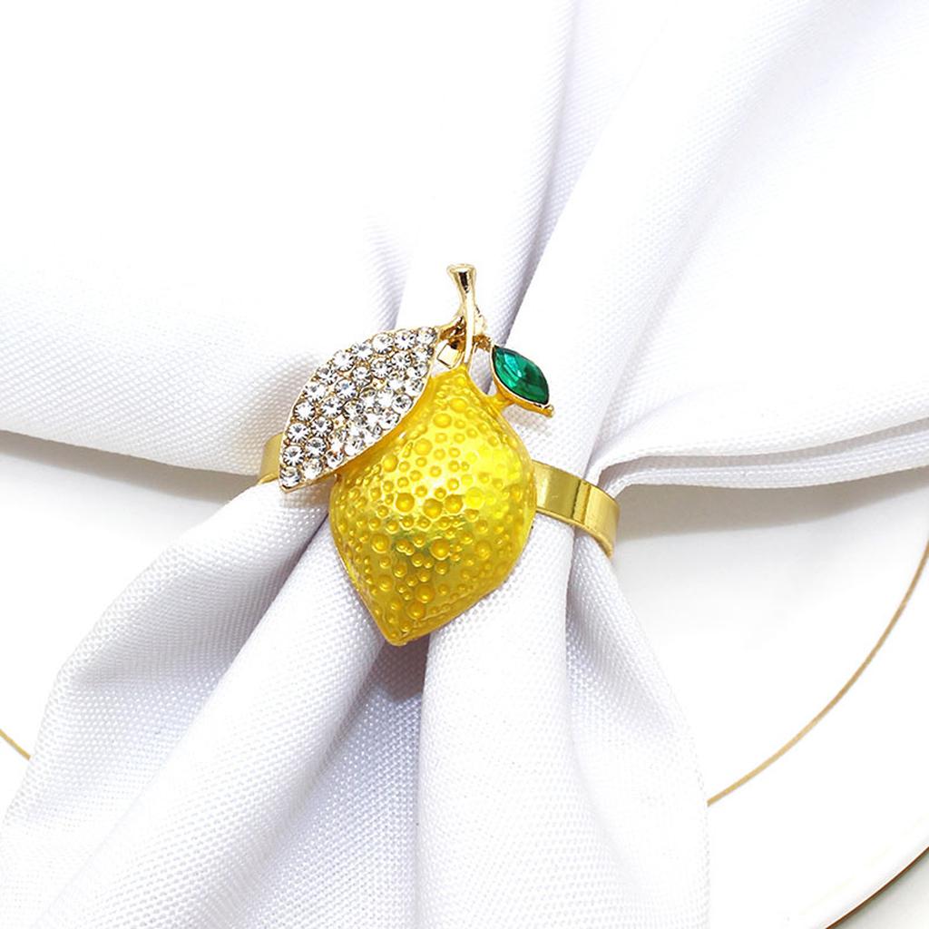 Strawberry and Lemon Napkin Rings Alloy Napkin Rings Napkins Rings