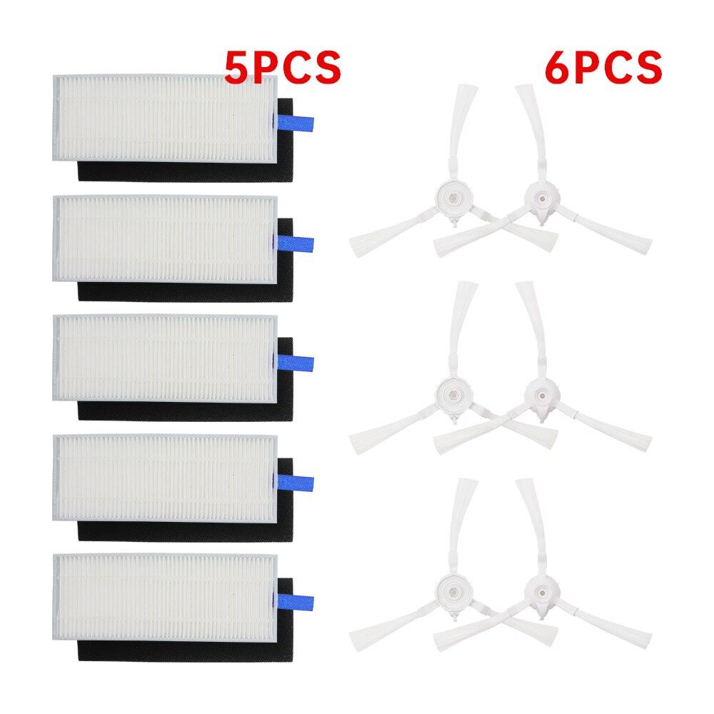 Κύρια Βούρτσα Φίλτρο HEPA για Qihoo 360 S6 Κυλινδρική Βούρτσα Πλαϊνή Βούρτσα Πανί Σφουγγαρίσματος Ανταλλακτικά Αξεσουάρ Ρομποτικής Ηλεκτρικής Σκούπας