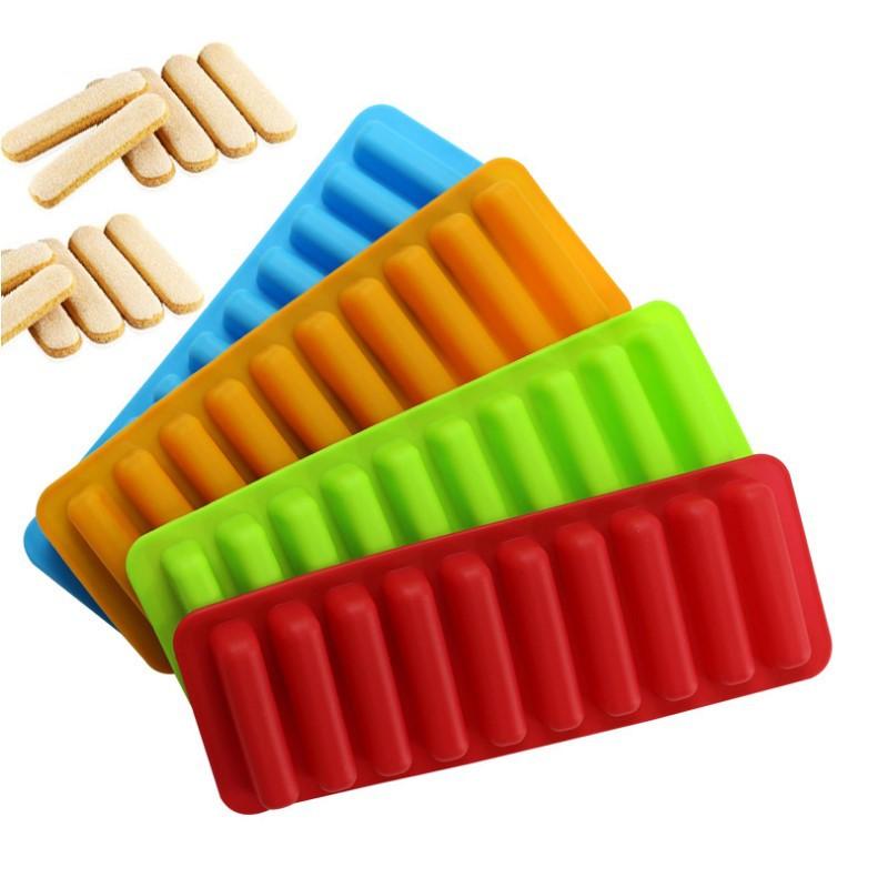 1PC Silicone Ice Bar Mold Bread Biscuit Mafen Cup Cake Mold Kitchen Baking Tray High-temperature Baking Tools