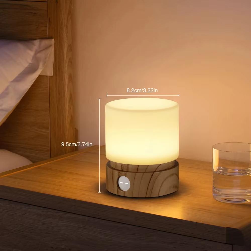 Timer Night Light Small LED Bedroom Bedside Table Lamp Baby Breastfeeding Dimmable Sleeping Usb Charging Warm White Mood Light