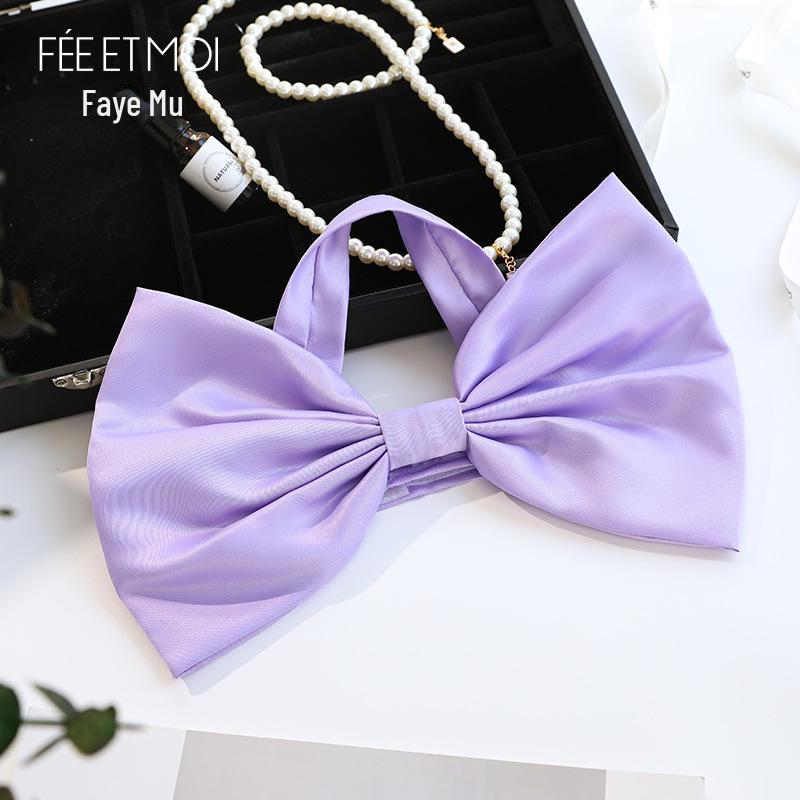 Feimu Love Nipple Handcuffs & Bow Necklace Set