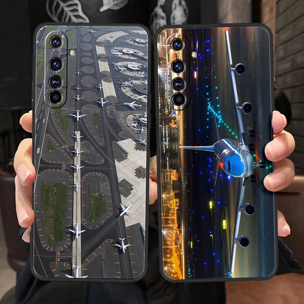 Travel-Nspired Airplane Route Soft TPU For Realme 13 12 11 10 9 Pro Plus GT3 GT2 C21 C25 C35 C53 C55 C67 Pro 5G Phone Case Cover
