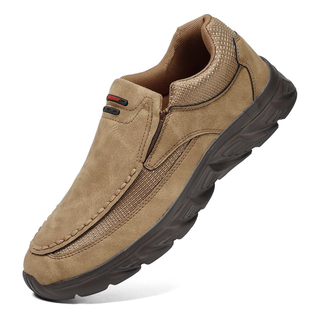 Men PU Leather Casual Shoes Breathable Loafers Men Sneakers Male Comfortable Leather Flat Footwear Sneakers Men Shoes