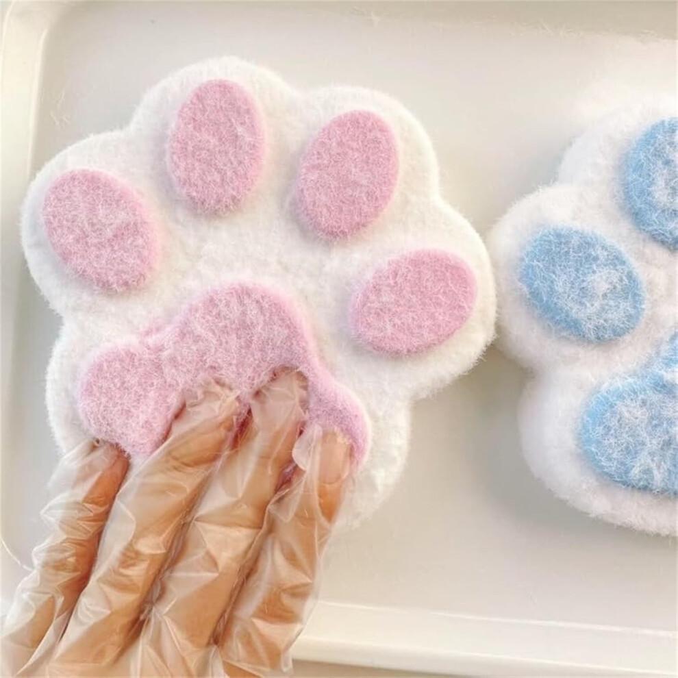 Squishy Cat Paw Large Toy, Handmade Purple Cat Squeeze Toy for Stress Relief, Giant Soft Cat Paws Stress Ball