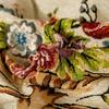 Flowers Embroidery Cushion Cover Embossed Pillowcases Jacquard Pillow Cover for Living Bedroom Home Decor 45x45cm
