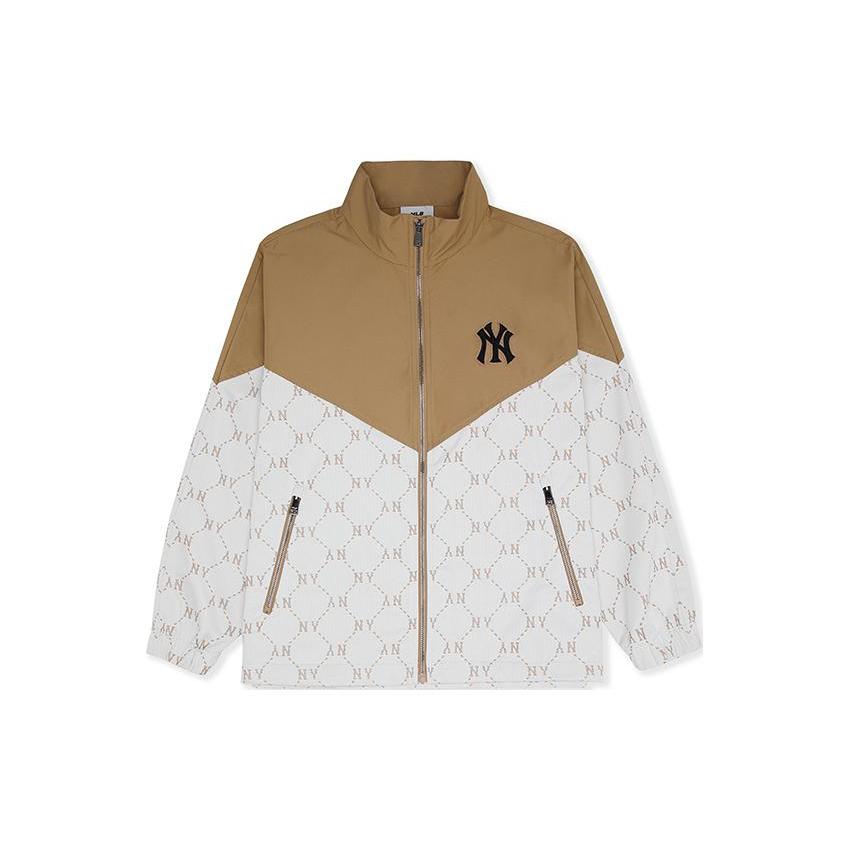 New MLB New York Yankees SS24 Jackets & Coats Unisex Cream 3AWJM0341-50CRS