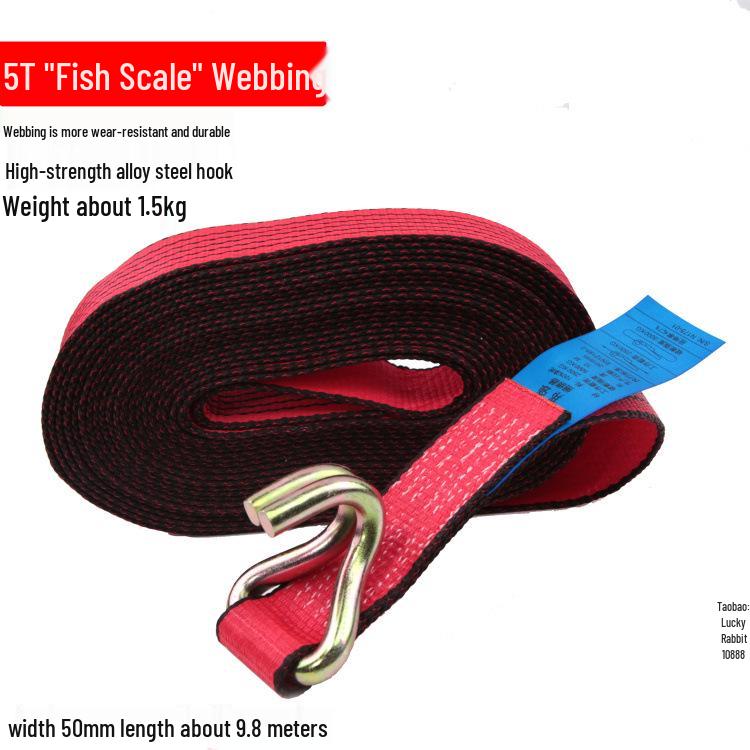 Bangqiang 5T 10m High Side Truck Cargo Ratchet Lashing Strap - Polyester Webbing