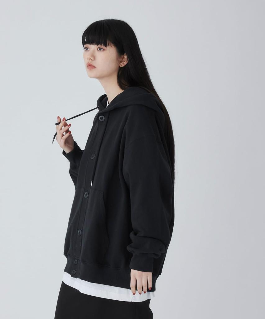 WEGO Hooded Sweatshirt Simple and Solid Perfect for and Size Black Men's Cardigan, Unisex, Color, Loungewear, Spring, Summer, Autumn, Winter, L,