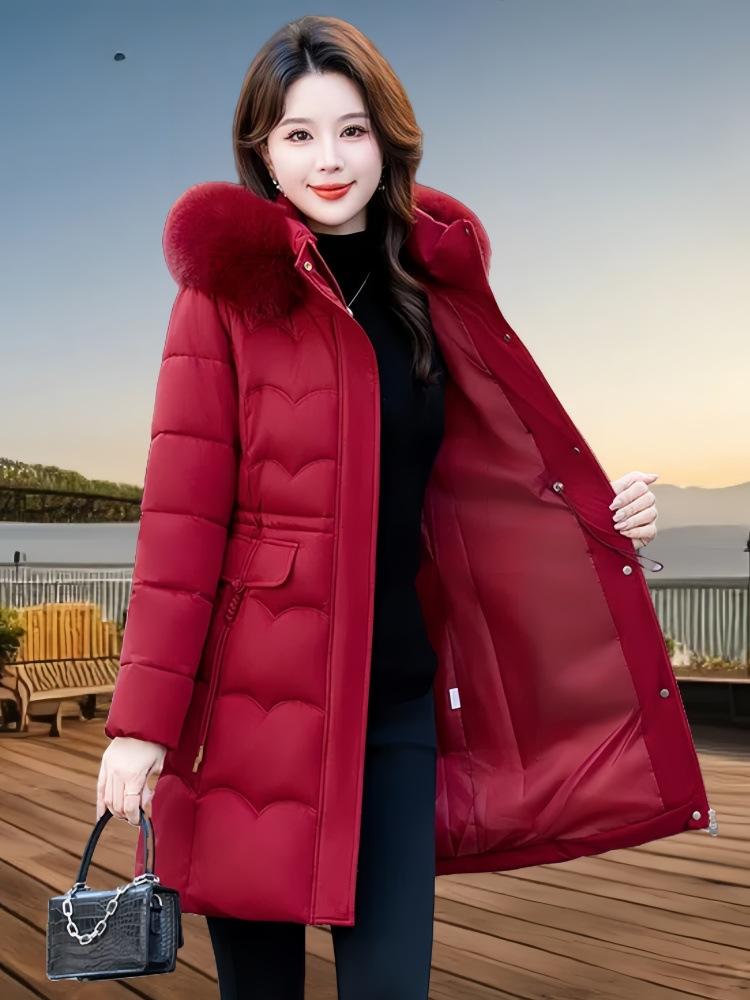 Women's Long Cotton-padded Clothes Winter New Loose Down Cotton-padded Clothes Warm Cotton-padded Jackets