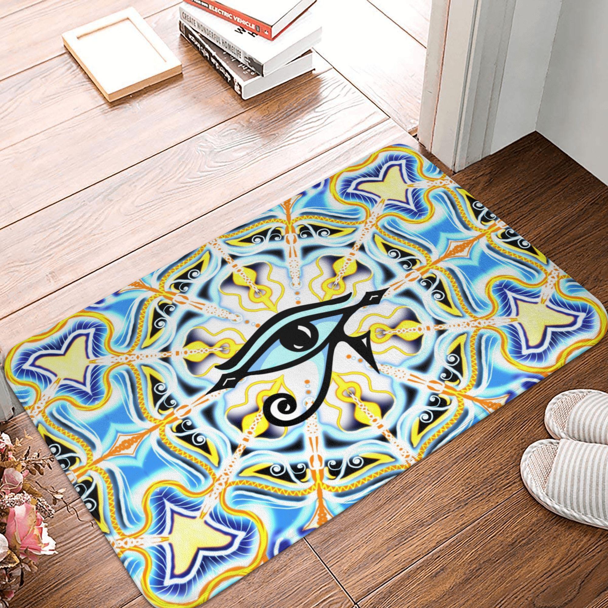 

Greek Mati Mataki Matiasma Evil Eye Front Door Floor Entrance Mats Outdoor Bath Kitchen Doormat Bedroom Carpet Rug 40cmx60cm