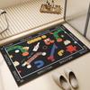 Bathroom Floor Mat, Soft Diatomaceous Earth, Strong Water-Absorbing Mat, Non-Slip Entrance Door Mat, Doorway Carpet, Toilet Foot Mat
