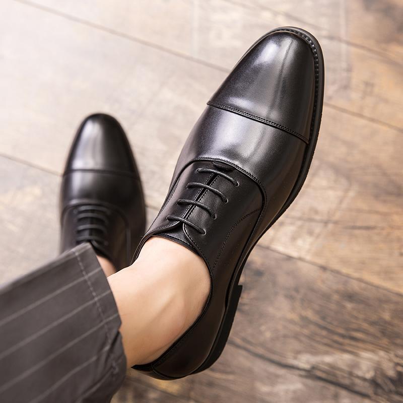 Herrenmode Klassische Mode Derby Schuhe Schwarz Braun Lässig Schlicht Vielseitig Formelle Schuhe Hochwertige Designer Lederschuhe Größe 38-48