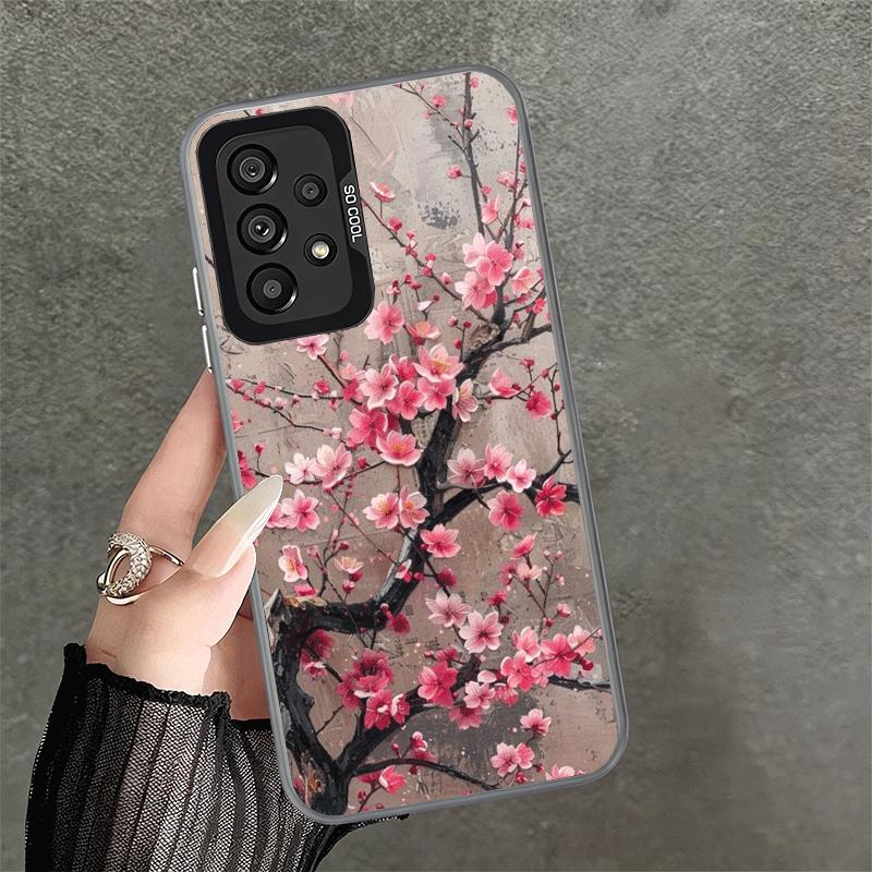 Cherry Blossom Sakura Fashion Shockproof Phone Case for Samsung A17 A16 A15 A14 A37 A57 A36 A56 A26 A35 A55 A25 A34 A54 A24 A13