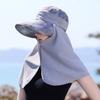 Adjustable Sunshade Sun Hat Wide-Brimmed Neck Protection Cap Portable Shawl Fisherman Hat  Summer