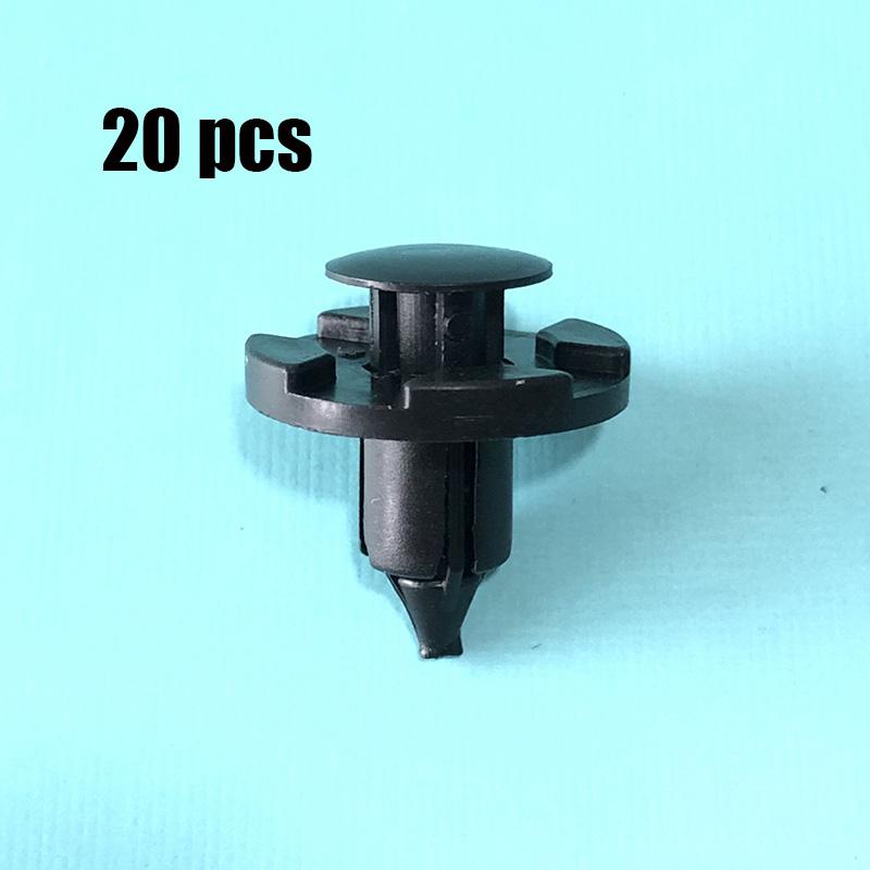 20/40pcs 8mm Rivet Retainer Plastic Car Fastener Clip Auto Bumper Fender Push Type Fixing Clips For Nissan Livina TIIDA Sylphy