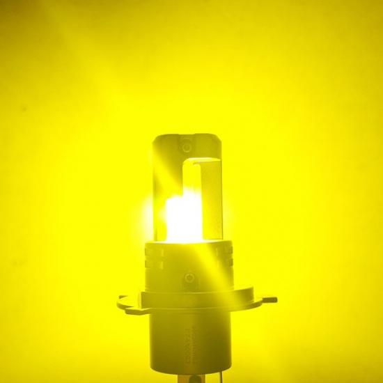 H4 9003 LED Headlight Hi/Low Beam Bulbs 6500K White 1200LM Super Bright Amber