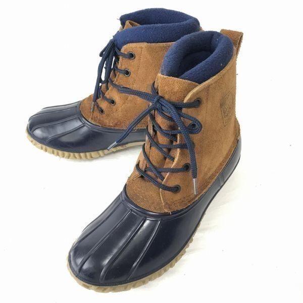 

Vintage 80s-90s/LaCrosse/Suede Leather Snow Boots/23.5-24.0cm/Brown×Navy/Insulated/Hunting/USA Made(USED)