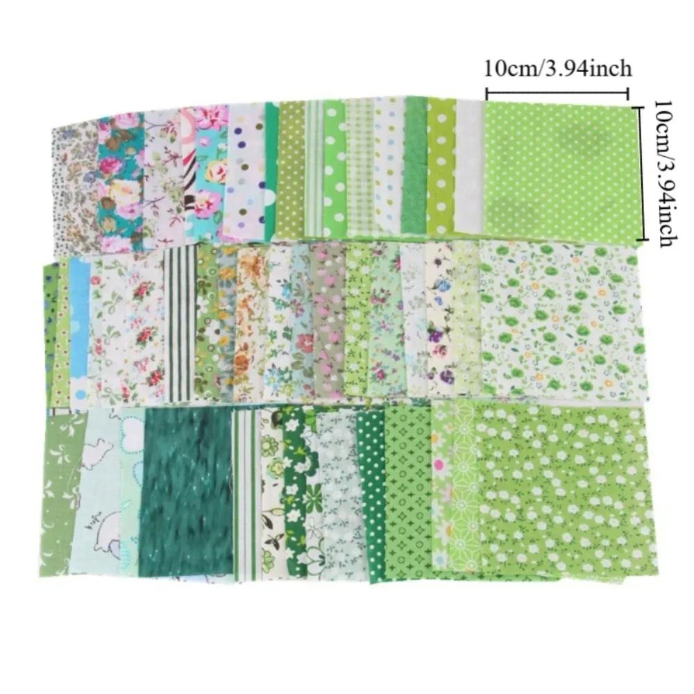 50Pcs 10x10cm Square Patchwork Mixed Style Sewing Material Cotton Fabric Cloth DIY Patchwork Quilting Decoration