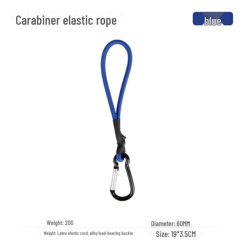 Portable Elastic Buckle Ropes & Hooks for Camping: Multi-functional Tarp Tent Accessories