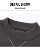 Men's 2025 Autumn/Winter Diamond Jacquard Knit Sweater - Round Neck, Long Sleeve