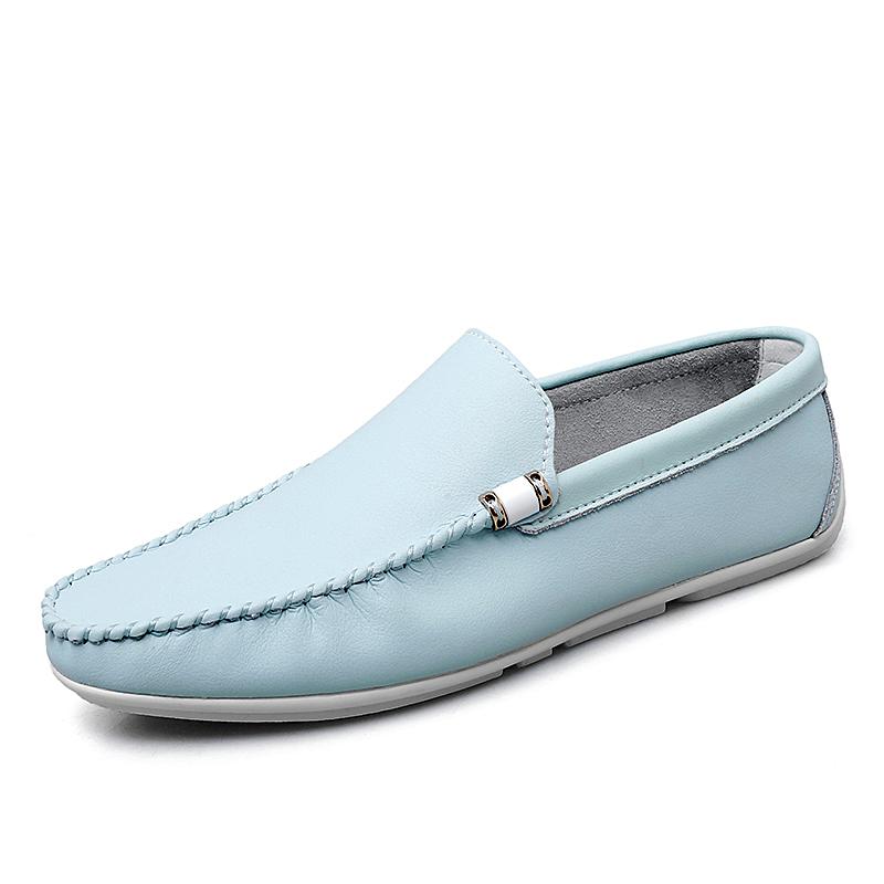 Loafers Men Leather Shoes Fashion Drive Shoes Man Moccasins Comfy Slip-On Cowboy Botas Shoes Italian Shoes Casual Flats Footwear