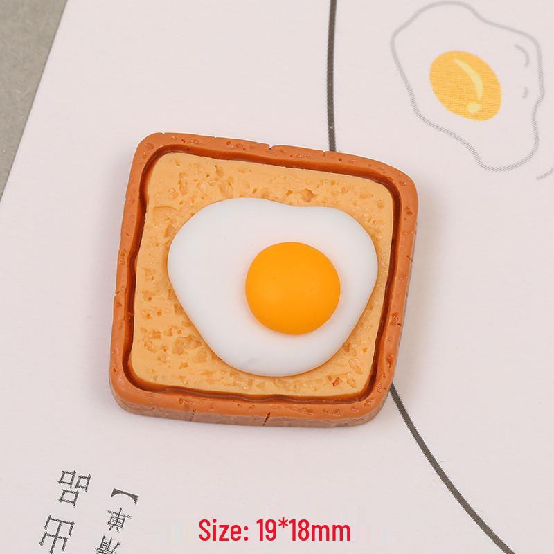Resin Fried Egg Sandwich DIY Phone Case & Hair Clip Accessories