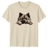 Cute Keeshond Dog Breed Peekaboo TShirt Dog Lover Tee