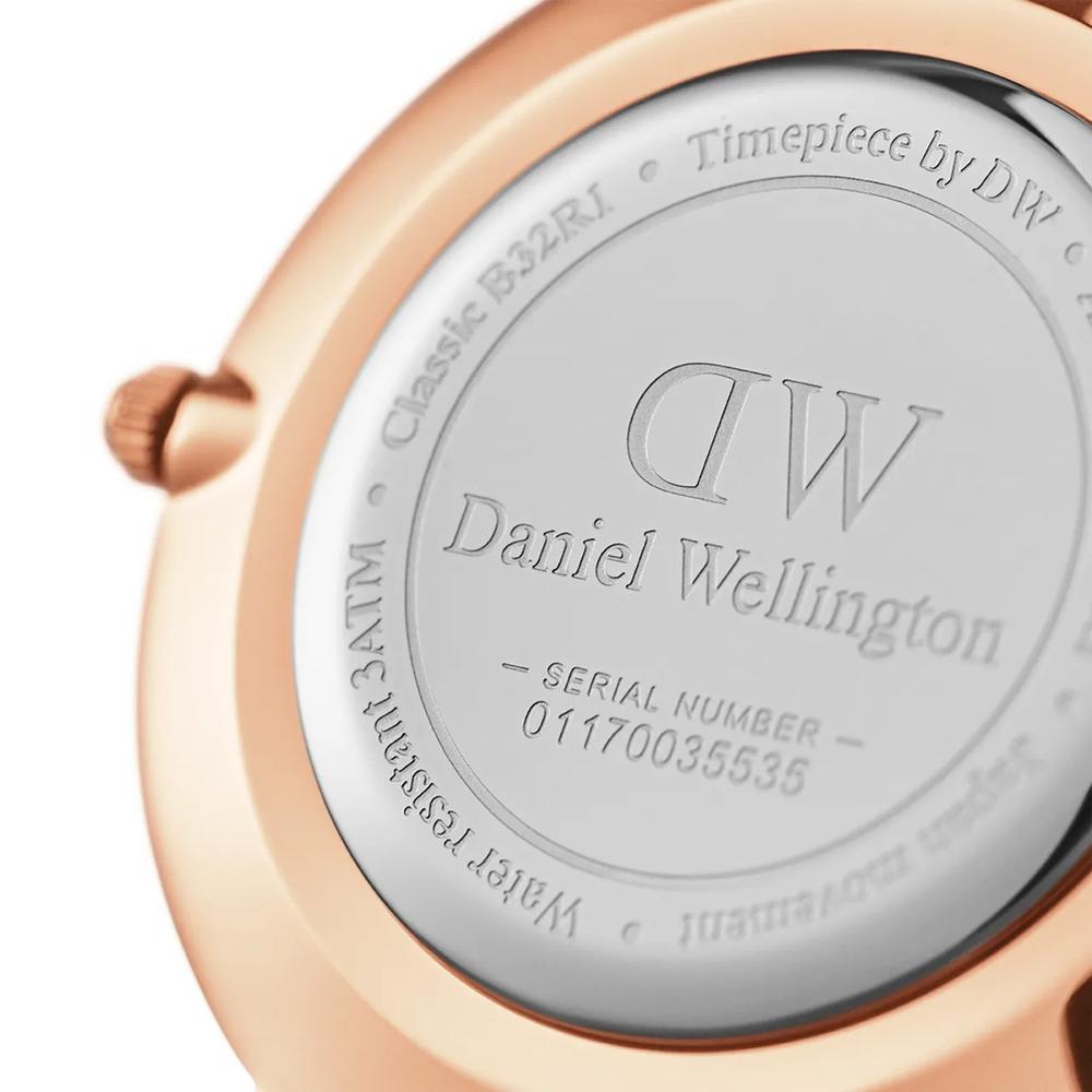 Danielwellingteon Petite Bondi 2-Color White Leather Watch
