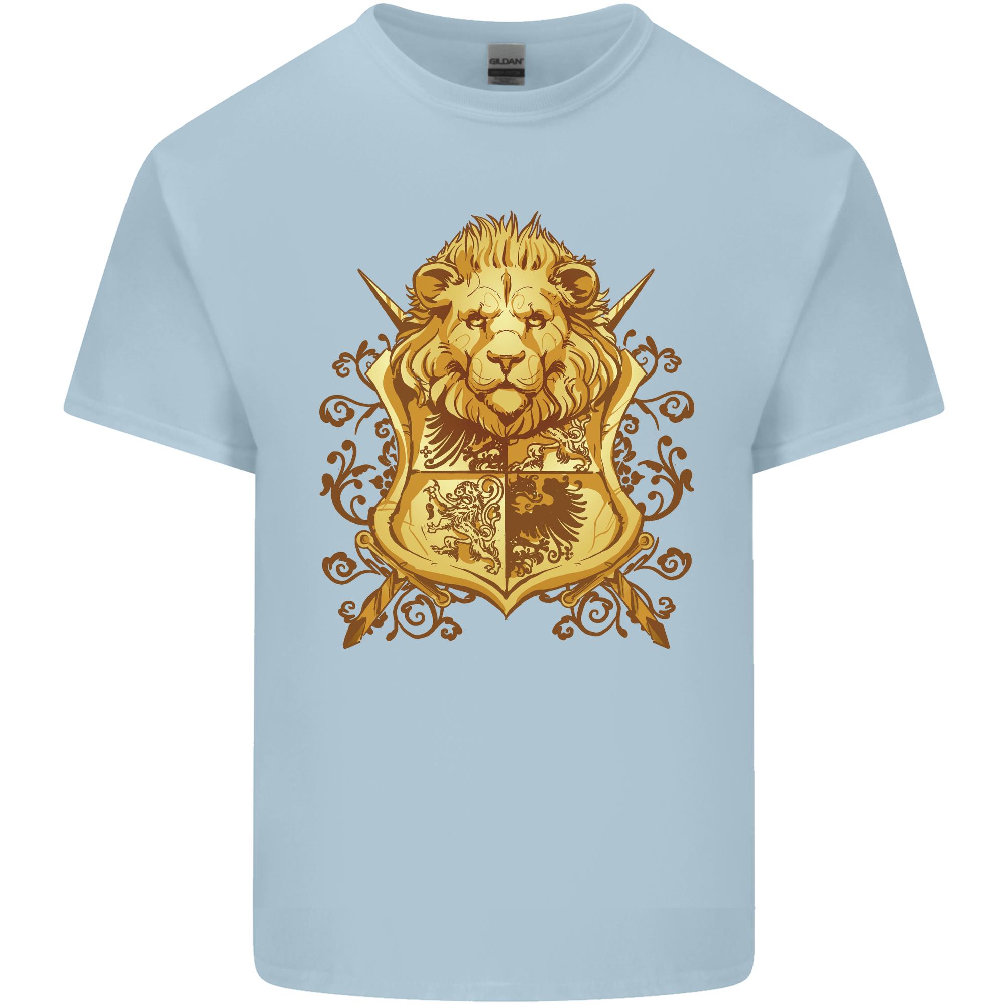 A Heraldic Lion Shield Coat of Arms Unisexs Light Cotton TShirt S