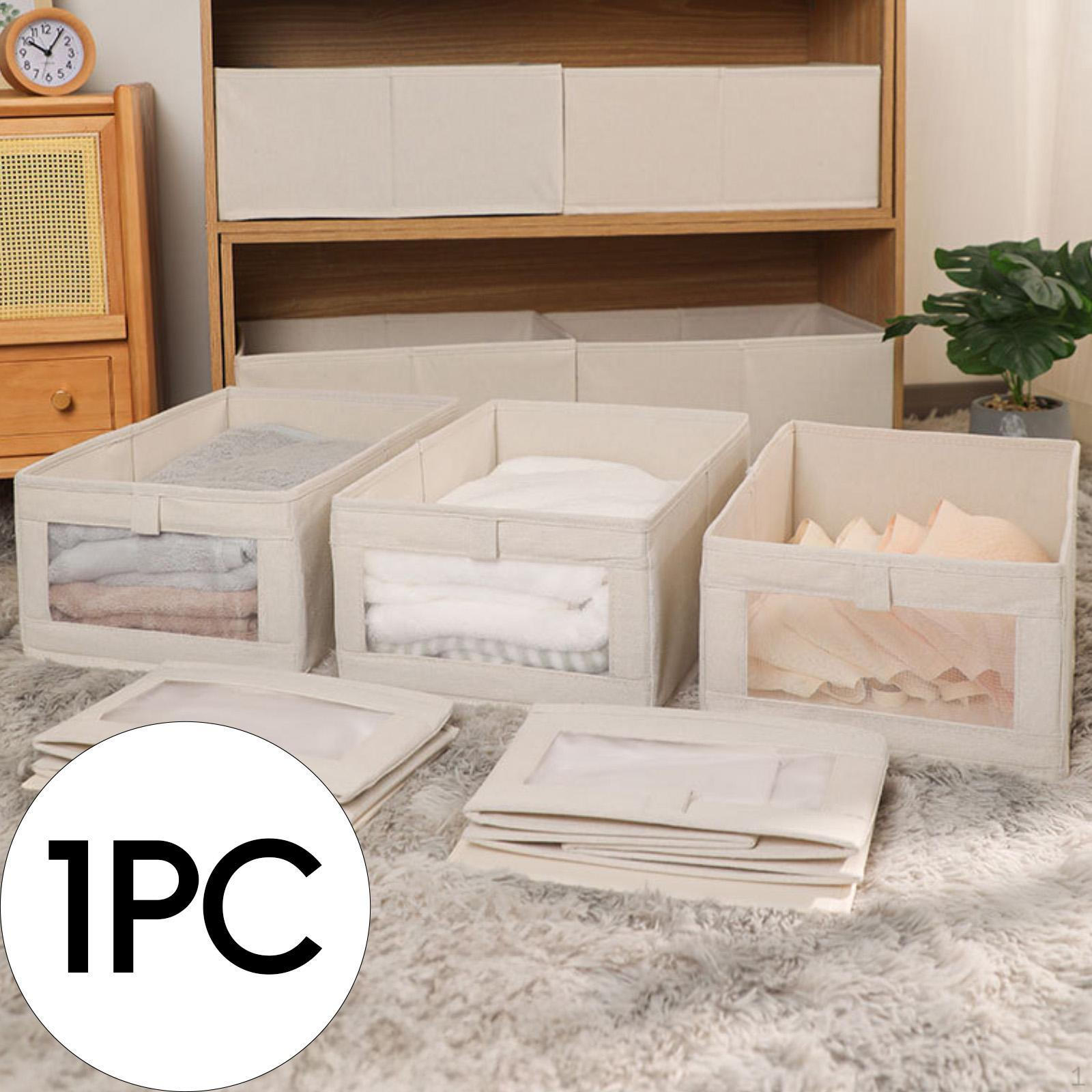 

Ящик для хранения с прозрачным окном для организации книг и домашних вещей No Lid