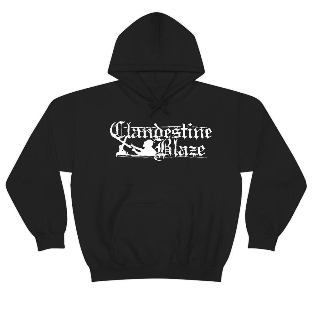 

Clandestine Blaze band Logo Black Cotton T Shirt Full Size S5XL HH1089 Unisex T-Shirt S