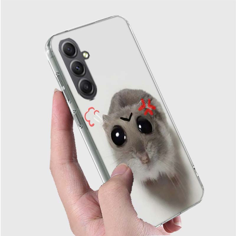 

Funny Sad Hamster Meme Phone Case for Samsung A16 A26 A36 A56 A17 A37 A57 A07 A06 A02S A03 A04S A05S Galaxy Note 20 10 A50S A71 Samsung Note 20