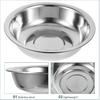 MAGICLULU 1pc Round Stainless Steel Bowl Metal Mixing Bowl Durable Soup Bowl Flat Base Bowls Practical Mixing Bowls Basin for Cooking Kitchen (30cm)