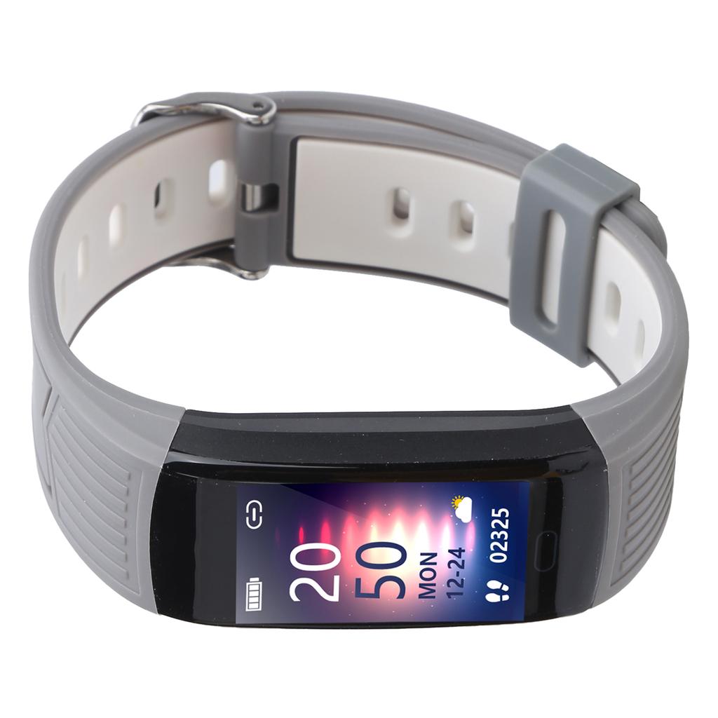 Waterproof Digital Sport Wristwatch Health Monitor Management Watch TFT Color ScreenSilver Gray