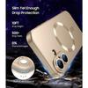 Coque de Protection - E.F.Connection - pour iPhone 17 Pro - avec Anneau Magnétique Doré - 2 Verre Trempé