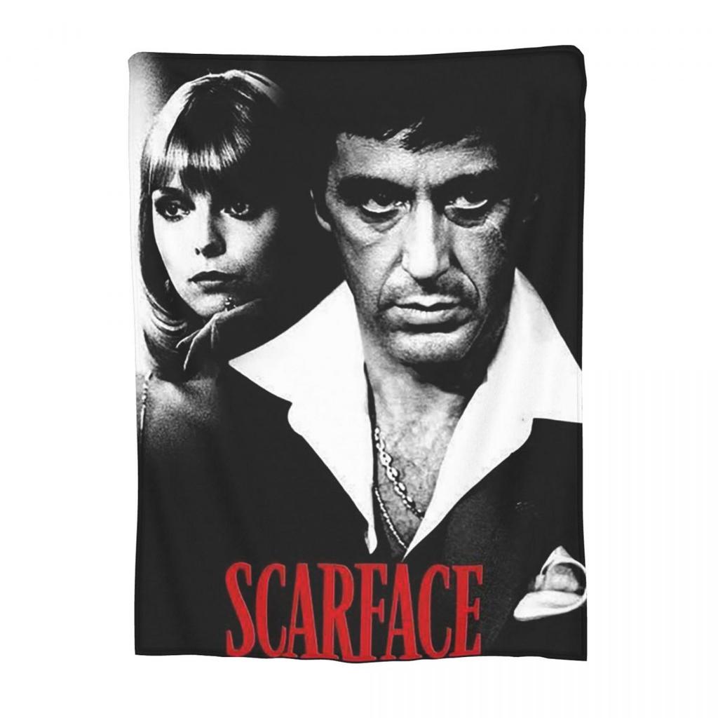 Scarface Tony Movie Blankets Soft Warm Flannel Throw Blanket Cover for Bed Living Room Picnic Travel Home Couch