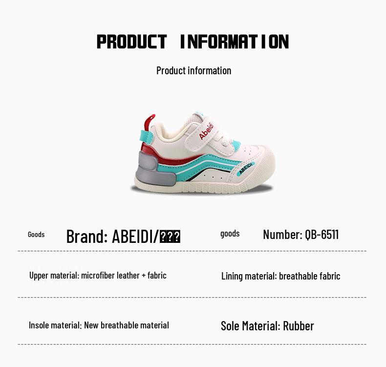 Abeidi Kids' Non-slip Soft Sole Breathable Walking Shoes for Toddlers