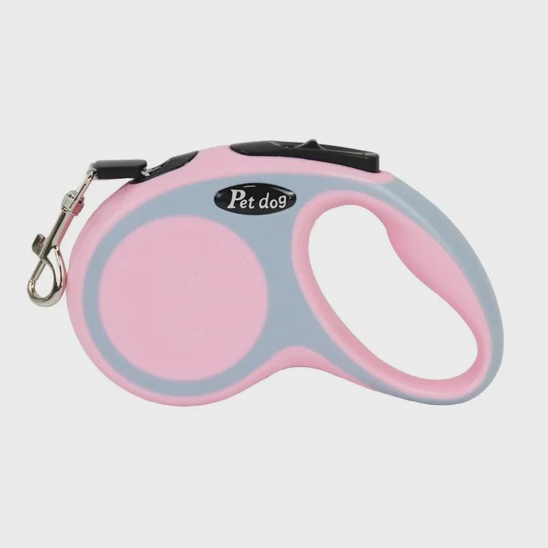 

Выдвижной поводок для выгула собак с однокнопочным тормозом для мелких и средних домашних животных