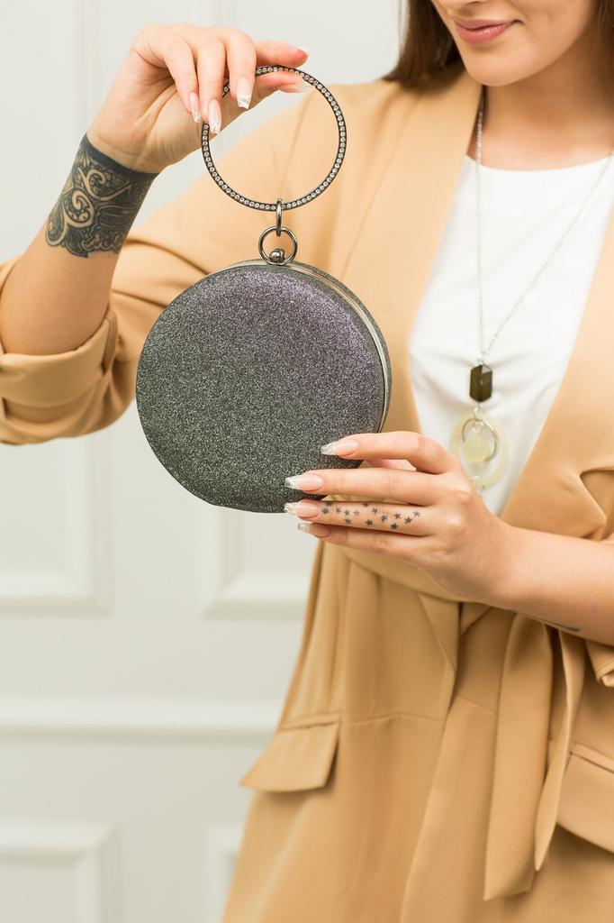 Women's Stylish and Useful Evening Dress Bag Bracelet Red Suede Evening Bag