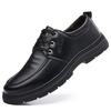 Men's British Casual Lace Up  Walking Shoes Men Business Casual Leather Shoes Men Fashion Breathable Comfortable Shoes