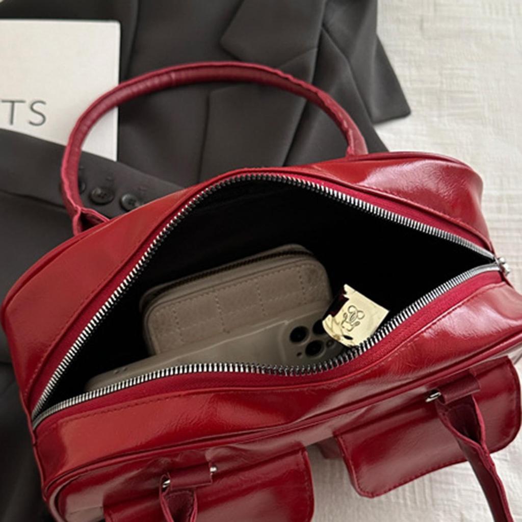 Women's Casual Shoulder Bag with Smooth Surface Shopping Casual Bag for Ceremony and Other Holidays