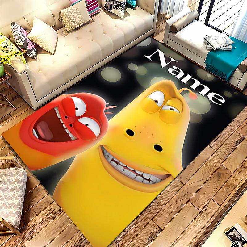 Custom Personalization Larva Area Rug - Perfect For Kitchen, Bathroom,Laundry Room Decor Large Size Available,Gift All Seasons
